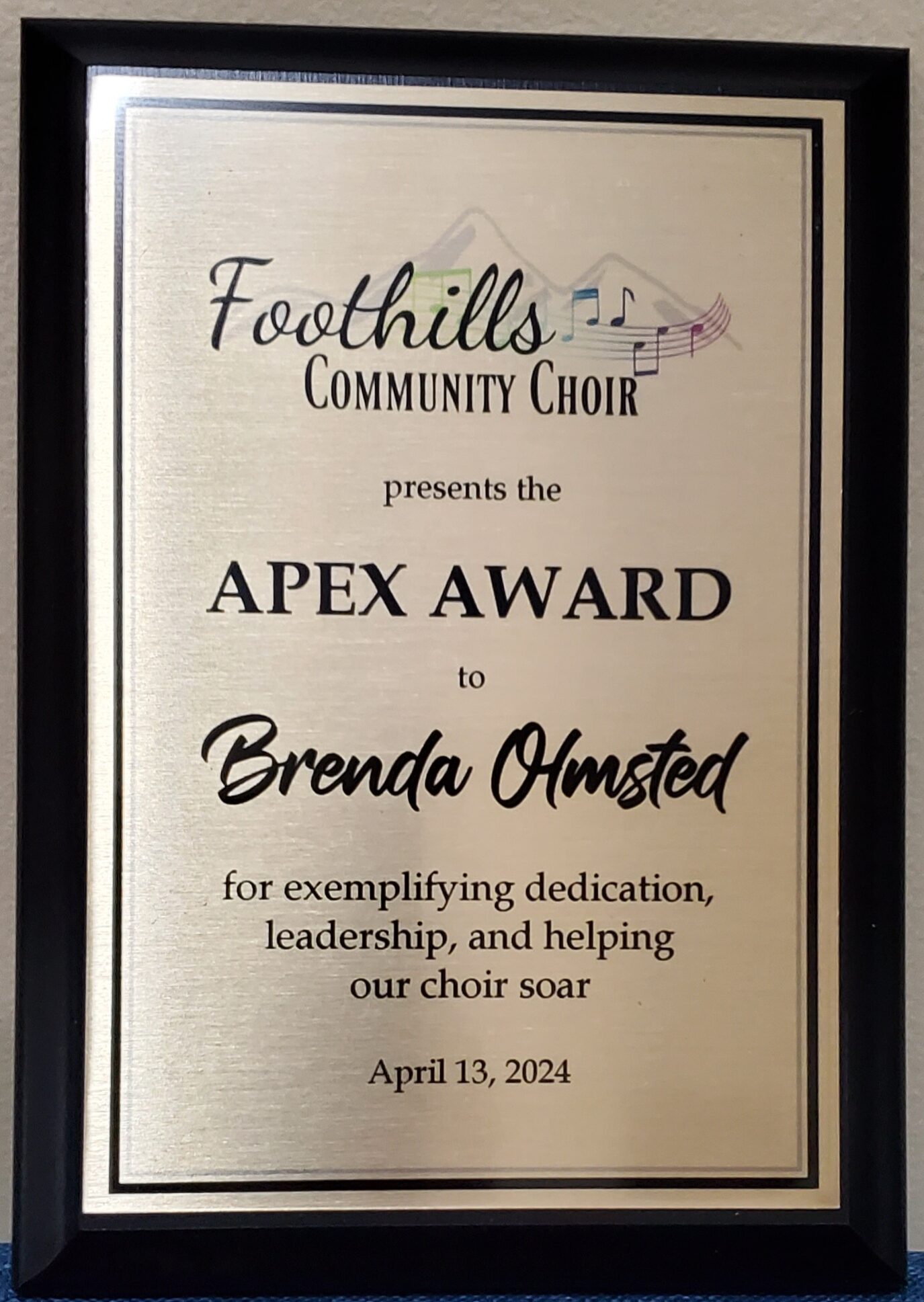 ... FCC's Apex Award