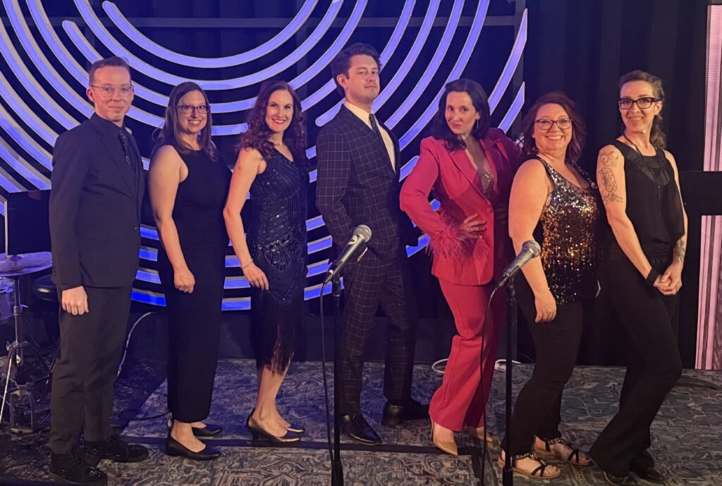 Razzle at Dazzle 2025 (L-R): Collin, Sara, Kim, Taylor, Sarah, Bekki, and Kara